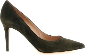 Gianvito Rossi Green Slip On Pumps