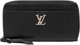 Louis Vuitton Pre-owned Wallets, female, Black, Size: ONE SIZE Pre-owned Lockme Zippy Wallet