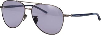 Giorgio Armani Mens Sunglasses Matte Gunmetal Steel