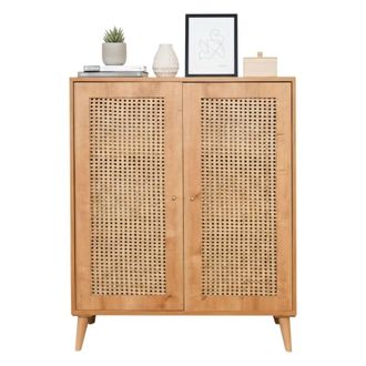 Dmora Aparador Dpicke, Buf&eacute; De Sal&oacute;n, Aparador De Sal&oacute;n, Despensa De Cocina, 90x40h110 Cm, Roble - Dmora