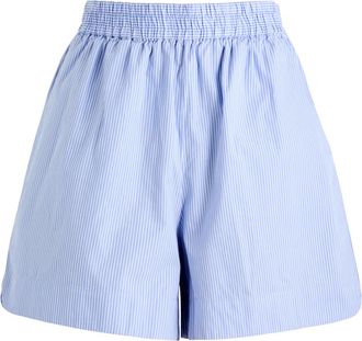 LMND Lemonade Lmnd Lemonade Chiara Striped Cotton Shorts - Blue And White - S (UK8-10 / S)