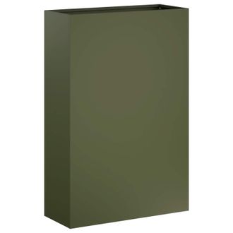 vidaXL Macetero De Jard&iacute;n Verde Oliva 40 X 20 X 75 Cm Vidaxl