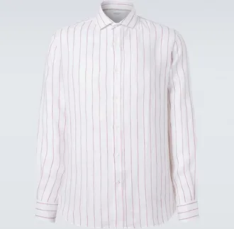 Brunello Cucinelli Striped linen shirt