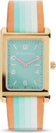 laCalifornienne LaCalifornienne - Gold-Plated Daybreak Watch - Womens - Leather/Metal