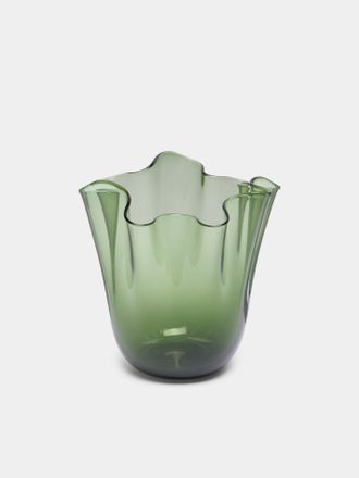 VENINI Fazzoletto Hand-Blown Murano Glass Vase (5.5in/13.5cm)