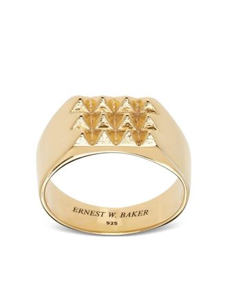 Ernest W. Baker Anello placcato a triangolo - Oro