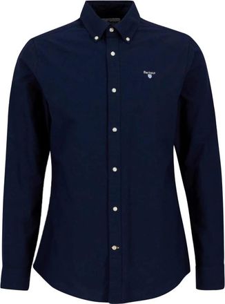 Barbour Oxford Shirt - Heren - Casual Overhemden - Blauw - M - Katoen - Overhemden