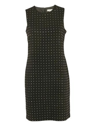 Calvin Klein sleeveless studded dress - women - Polyester - M - Black
