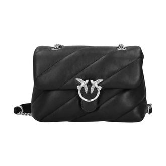 Pinko Love Puff Mini Small B. Sheep - Dames - Schoudertassen - Zwart - ONE Size - Leer - Tassen
