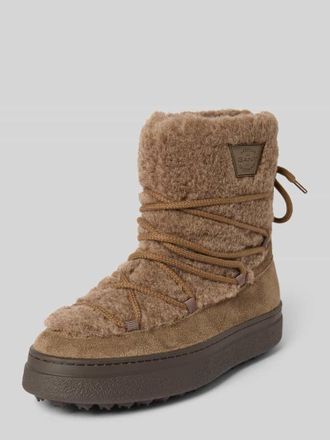 GANT Boots aus Leder-Mix Modell Snowhill in Taupe, Gr&ouml;&szlig;e 41