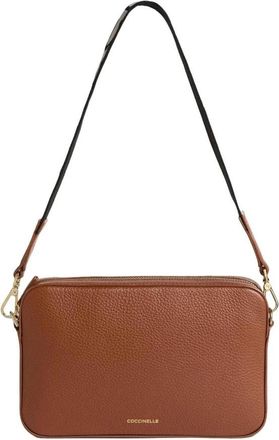 Coccinelle Tebe Mini Tas - Dames - Schoudertassen - Bruin - ONE Size - Leer - Tassen