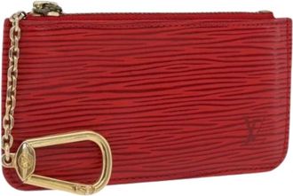 Louis Vuitton Pre-owned Epi Leather Coin Purse - Dames - Vintage Mini Tas - Rood - ONE Size - Leer - Vintage
