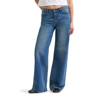 Wrangler Western High Waist Wide Leg Jeans in Rhianon at Nordstrom, Size 26