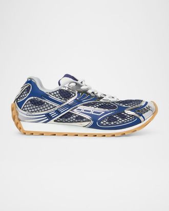 Bottega Veneta Men & apos;s Orbit Technical Fishnet Sneakers