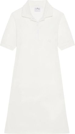 Courr&egrave;ges Piqu&eacute;-cotton Polo Dress