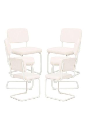 Regalos Miguel Packs Sillas Comedor - Pack 6 Sillas Axo Tela - Blanco