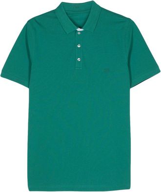 Fay stretch polo shirt - men - Cotton/Elastane - XXXL - Green