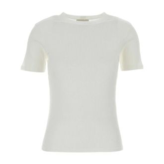 Loulou Studio T-Shirts, female, White, Size: XS Avalyn Fitted T-Shirt