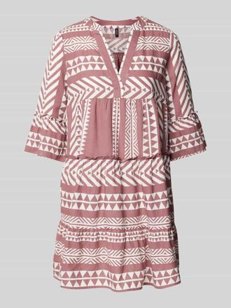 Vero Moda Figurumspielendes Tunikakleid aus reiner Baumwolle Modell DICTHE in Rosa, Gr&ouml;&szlig;e S