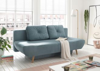 HOME AFFAIRE Schlafsofa »Segmon« einfach in ein bequemes Bett umwandeln, inklusive Bettkasten