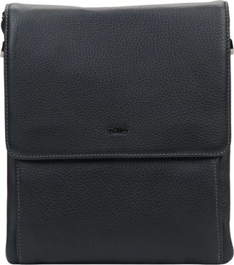 Estro & Luminara Pebble Leather Magnetic Tablet Bag - Heren - Schoudertassen - Zwart - ONE Size - Leer - Tassen