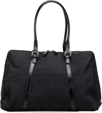 Fendi Pre-owned Tote Bags, female, Black, Size: ONE SIZE Pre-owned Stylish Structured Tote Bag