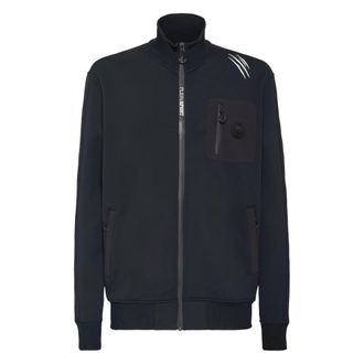 Plein Sport Jogging Jacket Scratch - Heren - Sportshirts - Zwart - 4XL - Polyester - Fitness