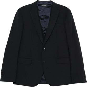 Emporio Armani Formele Blazer - Heren - Business blazers - Zwart - L - Kostuums