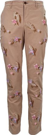 Lords of Harlech Mens Charles Pant In Sand Flower