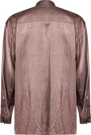 Dries Van Noten Mens Shirt Old Rose Viscose Cotton Pink