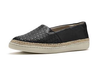 Trotters Accent Perf Womens Flat Shoes Black : 10.5 N (AA), Leather