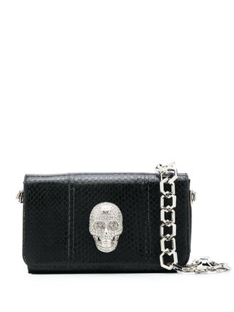 Philipp Plein embellished skull tote bag - Black