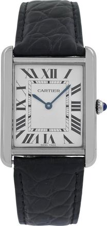 Cartier Pre-owned Cartier Tank Solo Silver Dial Mens Watch W5200003