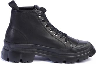 Karl Lagerfeld Trekka Maison - Heren - Veterlaarzen - Zwart - 42 EU - Leer - Schoenen