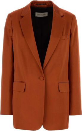 Dries Van Noten Copper Satin Blanchet Blazer