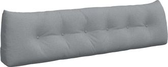 vidaXL Coj&iacute;n De Espalda Gris Claro 180 X 24 X 50 Cm Tela Vidaxl