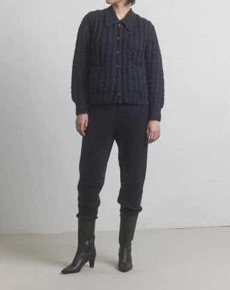 M.Patmos Kingston Ribbed Joggers In Coal