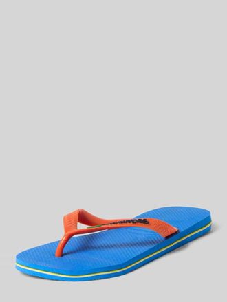 Havaianas Flip Flops mit Logo-Detail Model Brasil in Blau, Gr&ouml;&szlig;e 35/36