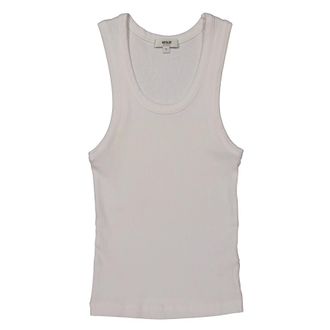 A Gold E White Organic Cotton Poppy Tank, Size X-Large