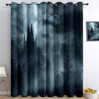 Catherine Lansfield Baumwollvorhang – Grau, Ungefüttert, 117x183 Cm, Mit Ringkopf Für Gardinenstangen
