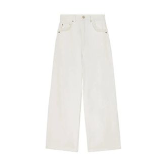 Ganni Wide Jeans, female, White, Size: W26 L33 Lari Straight Jeans