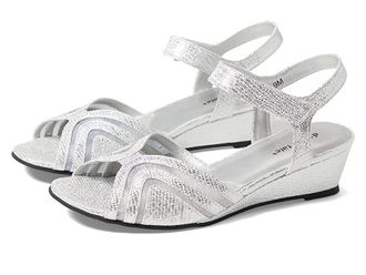 David Tate Admire Womens Shoes Silver Lizard Print : 10.5 WW (EE), Leather