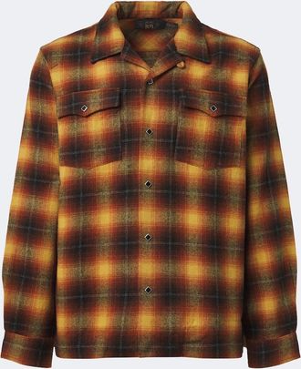 Ralph Lauren Camicia in misto lana a quadri