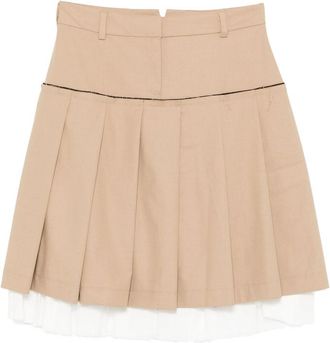 Gimaguas Layered Pleated Mini Skirt