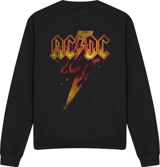 AC/DC AC/DC Volwassen uniseks Fire Bolt Sweatshirt (Zwart)