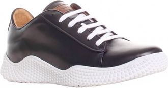 Mezlan Mens Scallop Sole Sneaker In Black