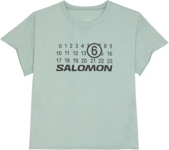 MM6 Maison Margiela X Salomon x Salomon T-shirt con logo - Verde