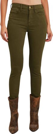 Frame Denim Le High Skinny Jeans In Washed Army Green