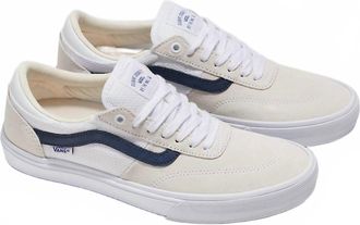 Vans Mens Crockett Shoe In Z5D-White/blue