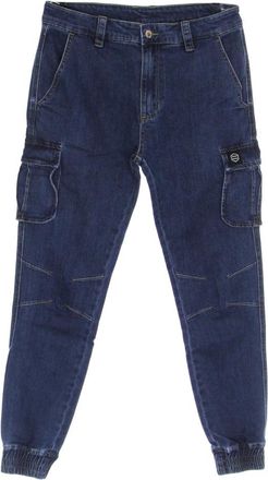 Dolly Noire Cargo Lange Jeans Denim Licht - Heren - Slim Fit Jeans - Blauw - 3XS - Denim - Jeans